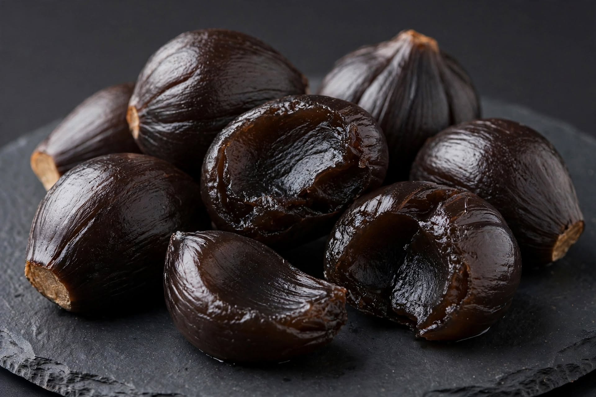 LahsunMantra Premium Aged Black Garlic - 100% Natural, 100gm | No Smell, No Bad Breath